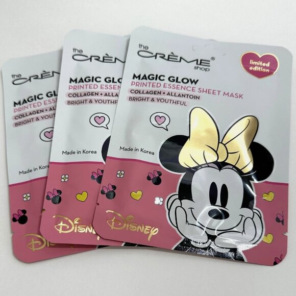 NEW Minnie Mouse | Magic Glow Collagen Printed Essence Sheet Mask Allantoin Dewy - Picture 1 of 9